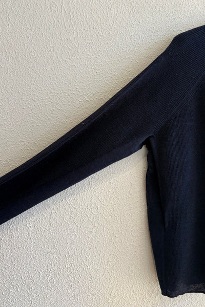 Pull en lin Navy