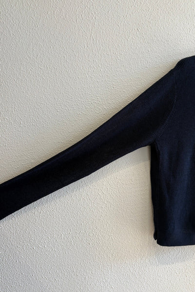 Cardigan en lin Navy