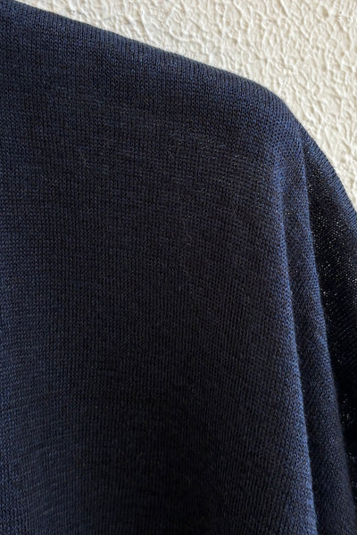 Pull souple en lin Navy🔴