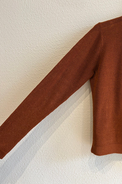 Cardigan en lin Rust