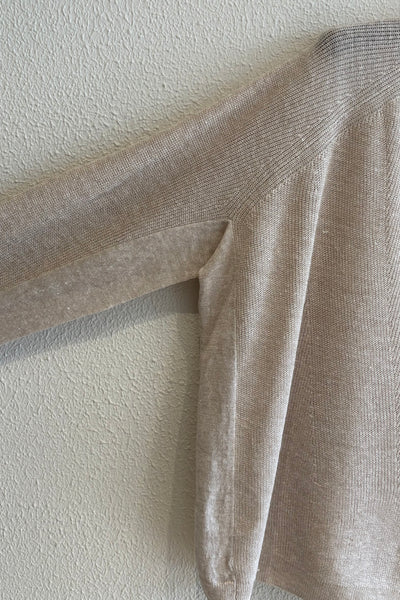 Pull en lin Beige