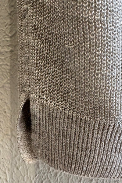 Cardigan en lin Beige