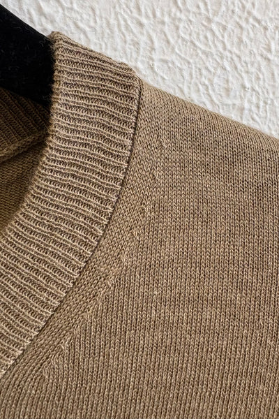 Pull en coton & soie Bronze