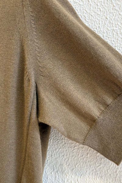 Pull en coton & soie Bronze