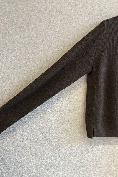 Cardigan en lin Brown