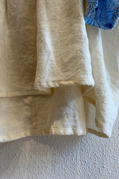 Blouse empiècement Bleue
