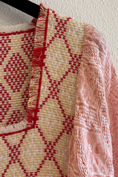 Robe empiècement Rouge