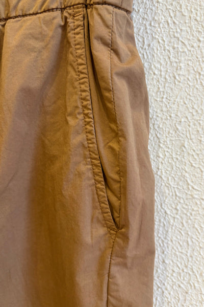 Pantalon en popeline Tabac