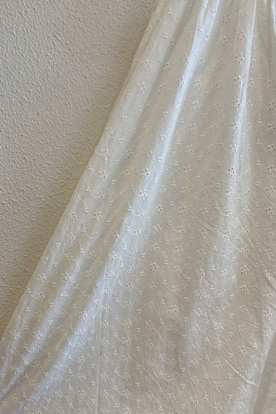 Robe en broderie anglaise Blanche