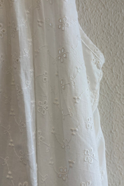 Robe en broderie anglaise Blanche