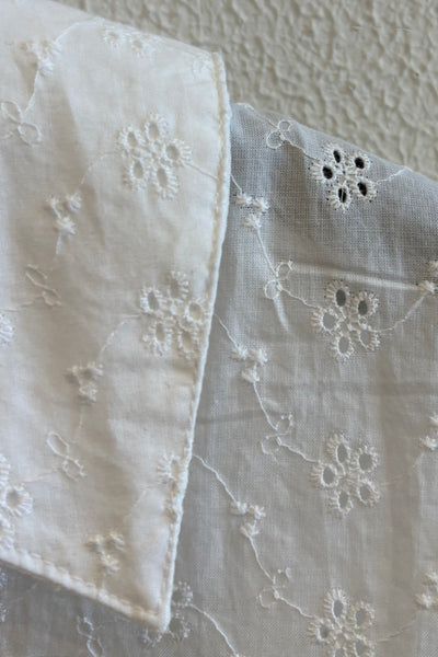 Chemise en broderie anglaise Blanc