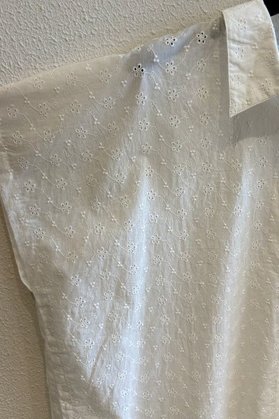 Chemise en broderie anglaise Blanc