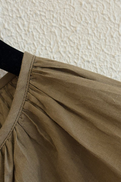 Blouse en voile Bronze