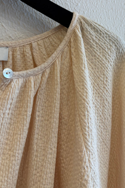 Blouse texturée Ecru