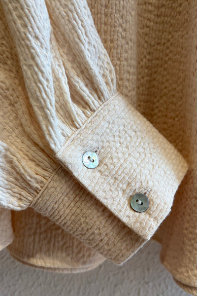 Blouse texturée Ecru