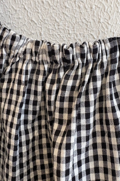 Robe asymétrique à carreaux