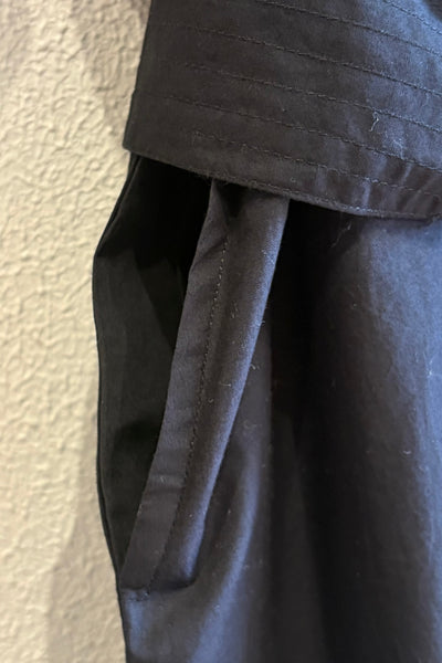 Robe en popeline Black
