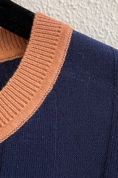 Pull à côtes Marine