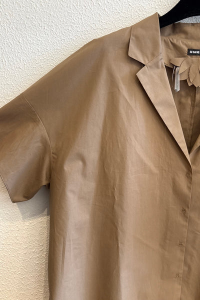Veste en satin Tabac