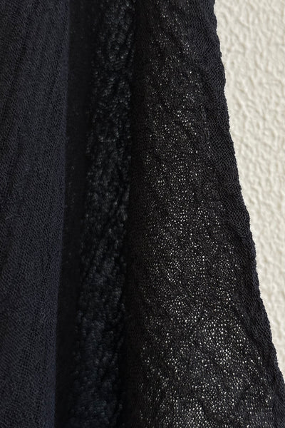Caftan tricolore Noir