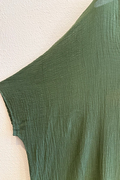 Caftan bicolore Vert