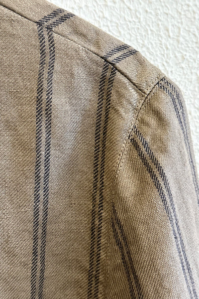 Veste rayée Tabac