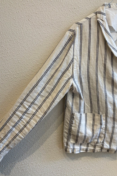 Veste rayée Blanche