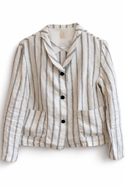 Veste rayée Blanche