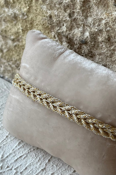 Bracelet BRAIDED Goldsilver
