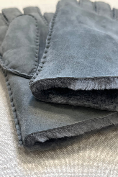 Gants en mouton retourné Pigeon