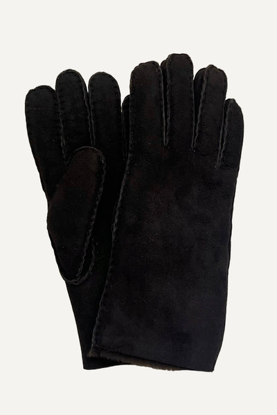 Gants en mouton retourné Coffee