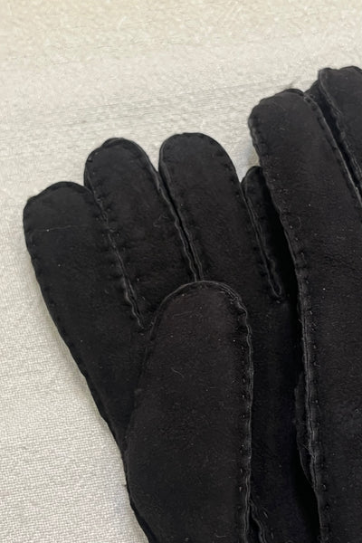 Gants en mouton retourné Coffee