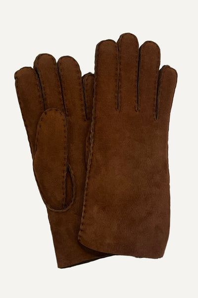 Gants en mouton retourné Cannelle