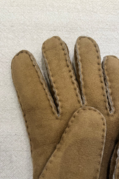 Gants en mouton retourné Kaki