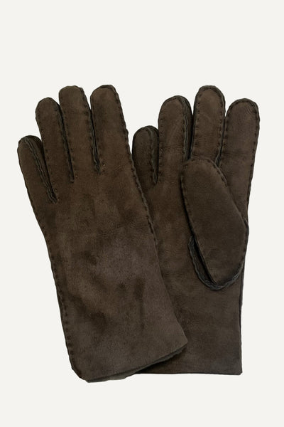 Gants en mouton retourné Bronze