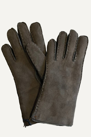 Gants en mouton retourné Bronze