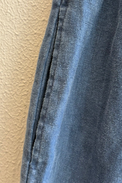 Pantalon en lin Indigo