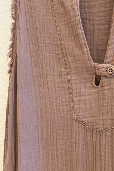 Robe en gaze de coton Brown