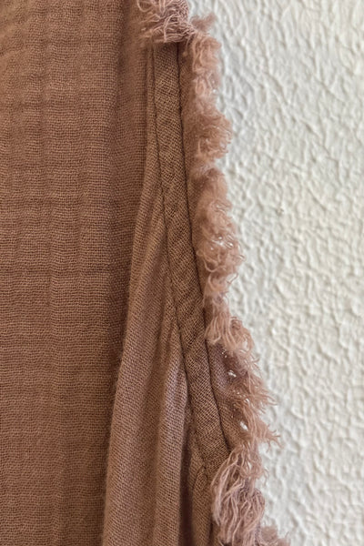 Robe en gaze de coton Brown