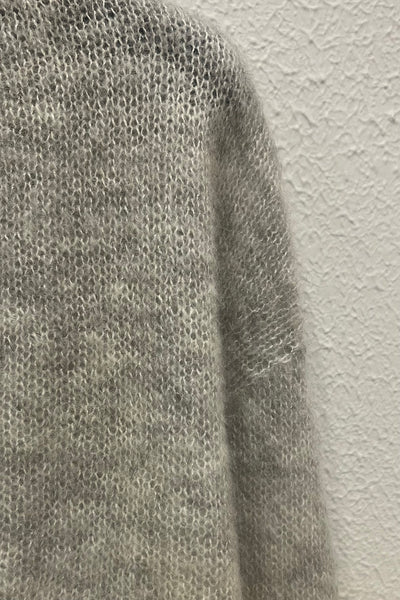 Pull V oversize Gris