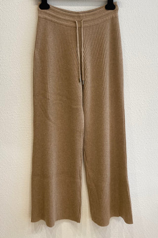 Pantalon maille en cachemire Caramel