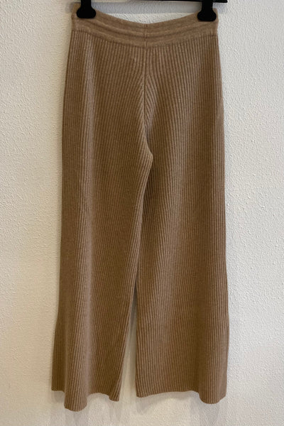 Pantalon maille en cachemire Caramel