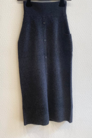 Jupe en maille Anthracite