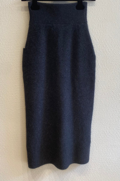 Jupe en maille Anthracite