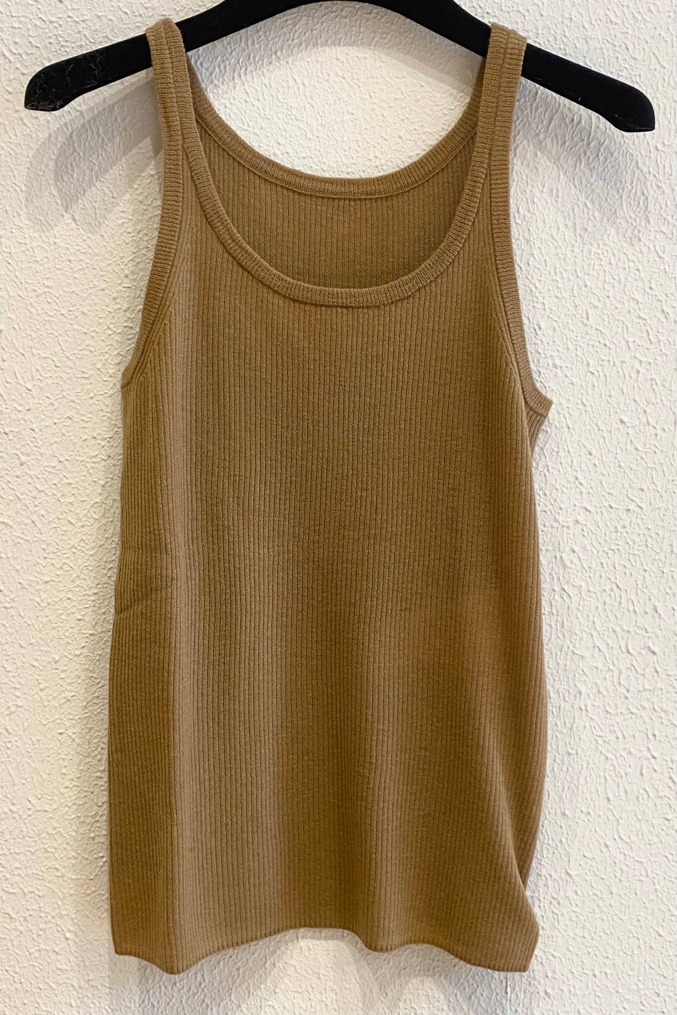 Top en maille Camel
