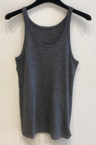 Débardeur en maille Anthracite