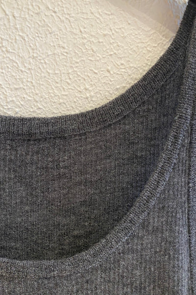 Débardeur en maille Anthracite