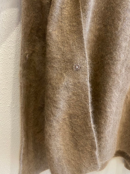 Cape en maille Camel