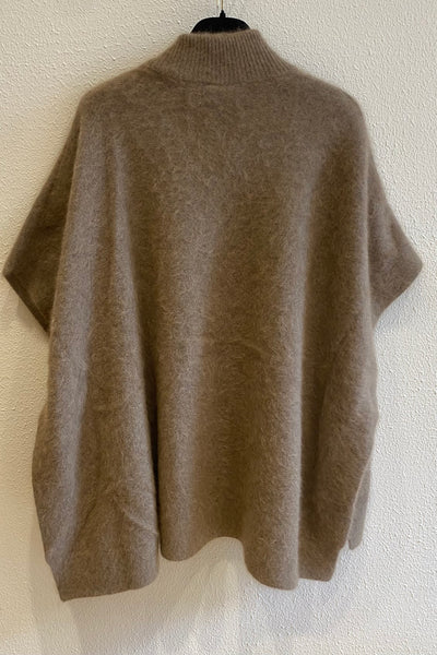 Cape en maille Camel
