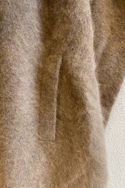 Cape en maille Camel
